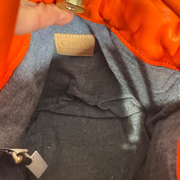 Clare V Emma Drawstring Bucket Bag - Orange - Picture 7 of 7